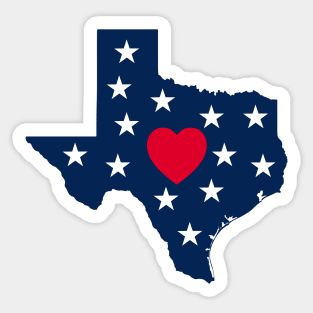 Texas State Map Sticker